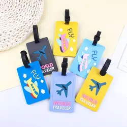 Letter Luggage Bag Pendant Handbag Label PVC Airplane Suitcase Tag Travel Luggage Tag Airplane Check-in Label Baggage Name Tag
