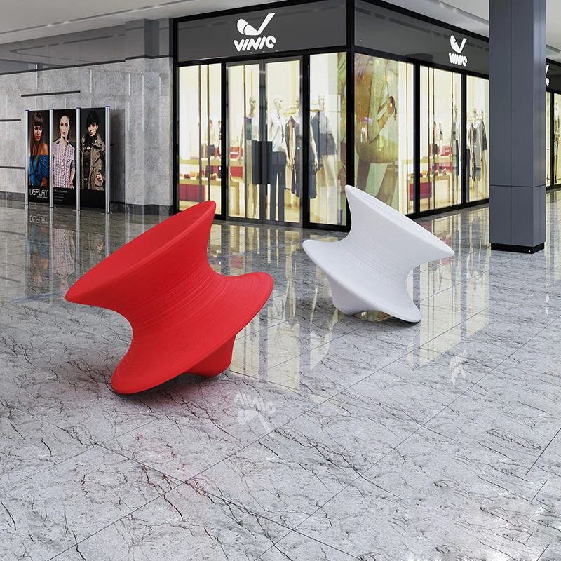 

Gyro Chair Tumbler 360 Degrees Rotating FRP Shopping Mall Seat Personalized Creative Outdoor Net Red Leisure Chair