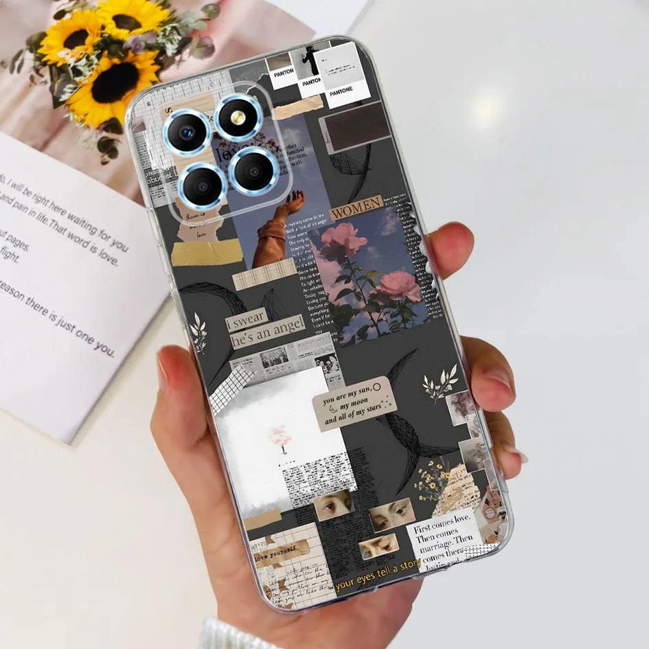 Fashion Butterfly Flower Soft Silicone Shockproof Phone Case Cover