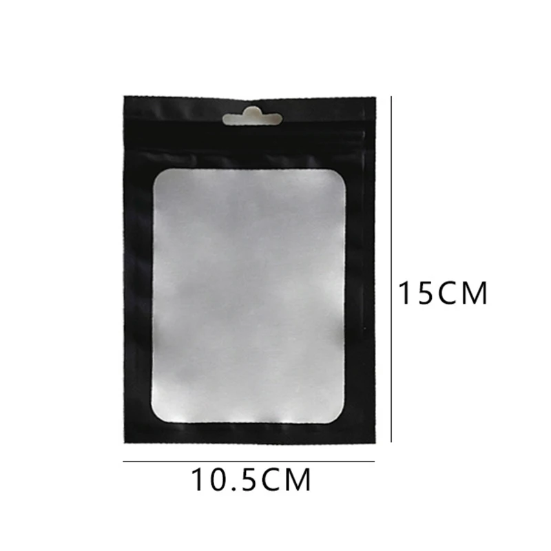10pcs Matte Zip Lock Plastic Bag Makeup Storage Bag Waterproof Zipper Reclosable Pouches Gift Packaging Hologram Zipper Bags 6