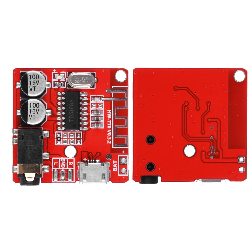 5W + 5W BT5.0 MP3 Audio Decoding Board Stereo D-Class Amplifier Module WAV + APE + FLAC + MP3 Lossless Decoding