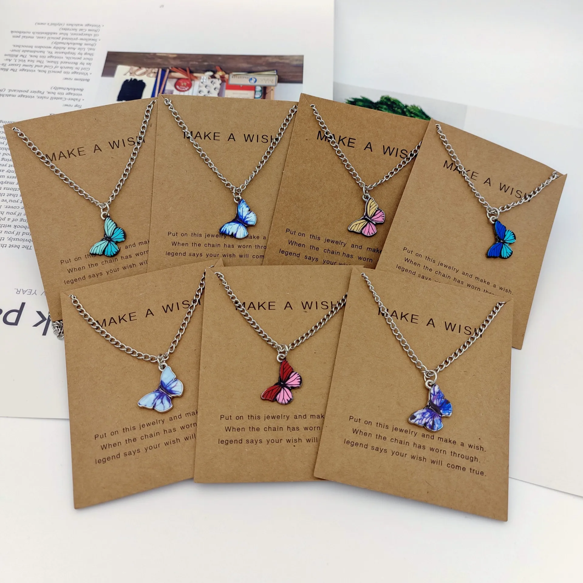 New Trendy Alloy Cute Elegant Wish Luck Butterfly Beautiful