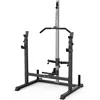 Power Rack with LAT Pulldown Pulley System Adjustable MultiFunctional Squat Rack Power Cage with JHooks Home Gym 1