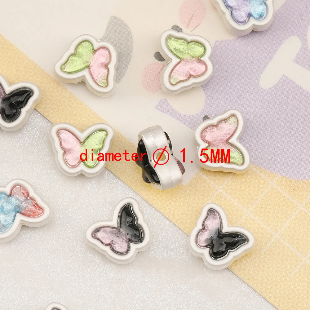 Cordial Design 50Pcs 10*12MM Jewelry Accessories/Hand Made/DIY Bead/Butterfly Shape/Gradual Effect/Jewelry Findings & Components - cordial