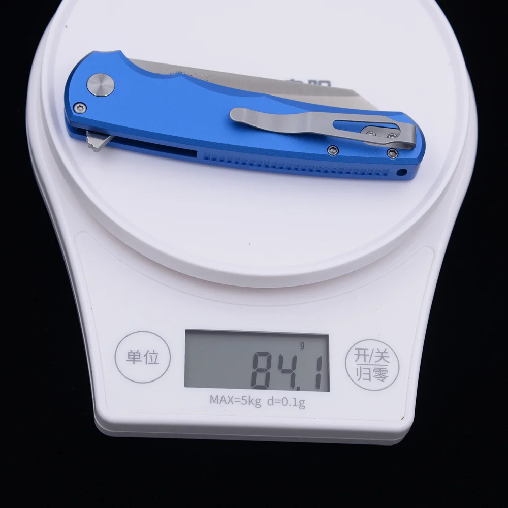 ProTech Malibu Reverse Tanto Ball Bearings Flipper Mark 20CV Aluminum Handle Camping Hunt Survival EDC Pocket Tool Folding Knife