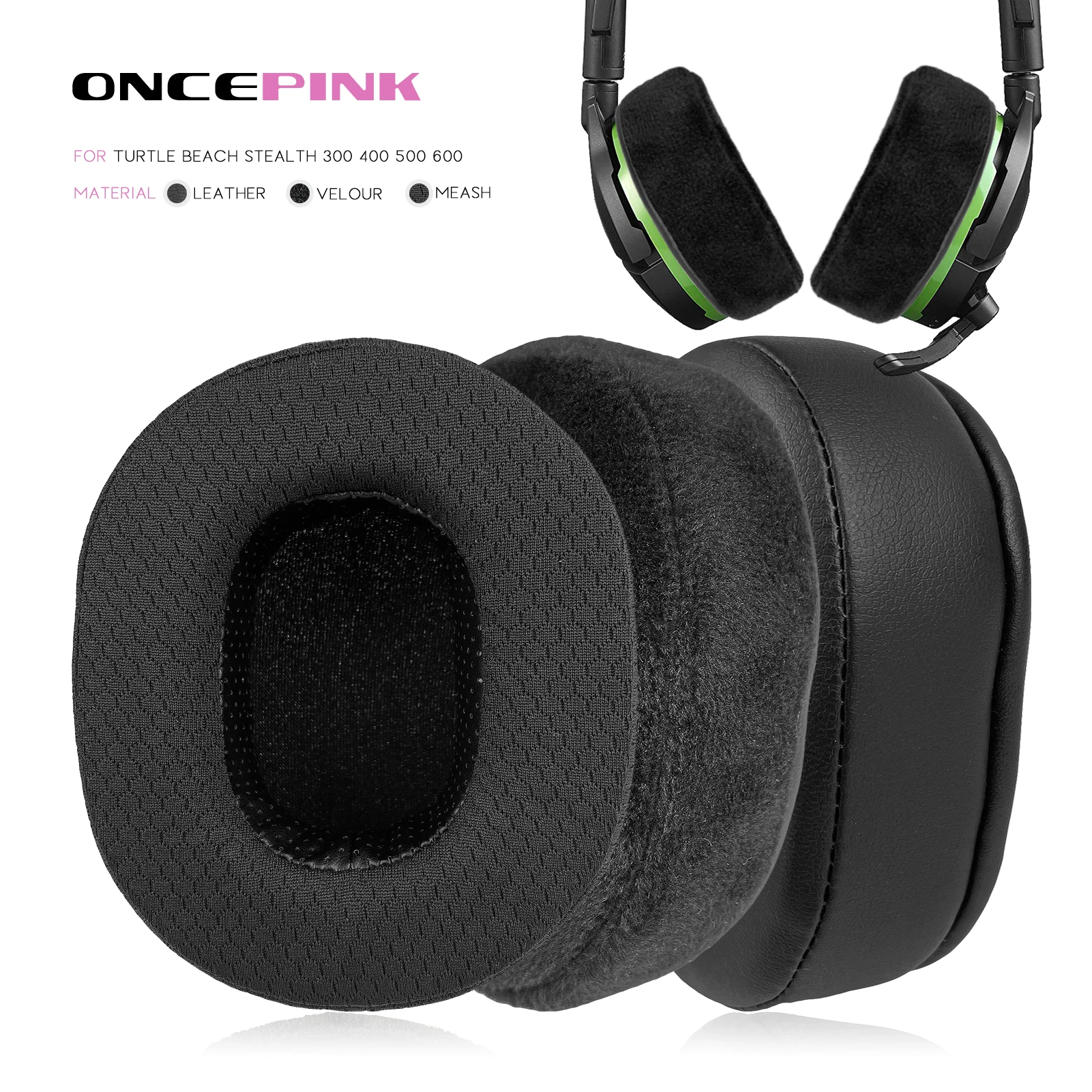Oncepink Replacement Earpads for Turtle Beach Stealth 300 400 500 600