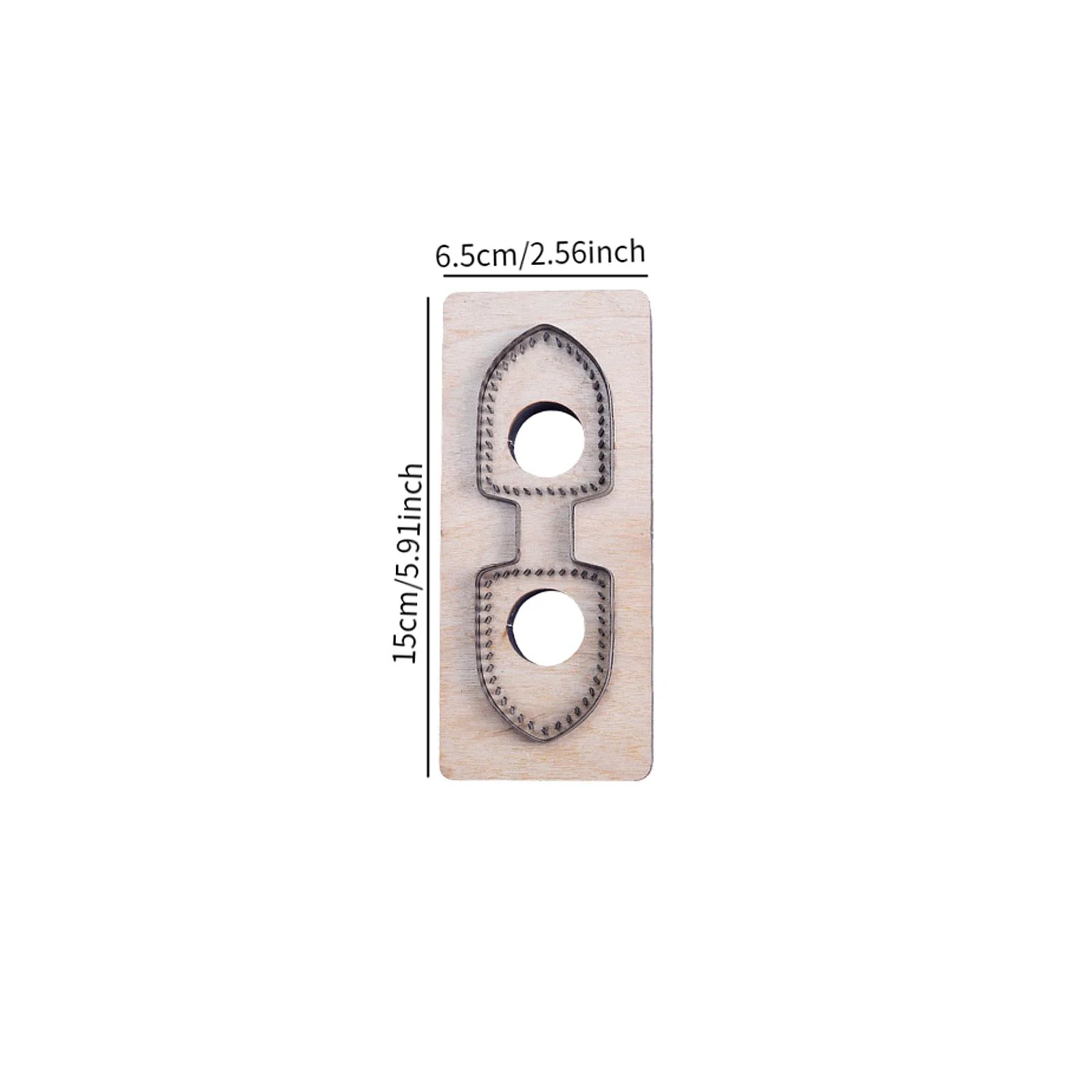 1Pcs Leather Cutting Die Punch Template Key Chain Knife Blade Leather Punch Die Wooden Cutter for Tailor PU Househld