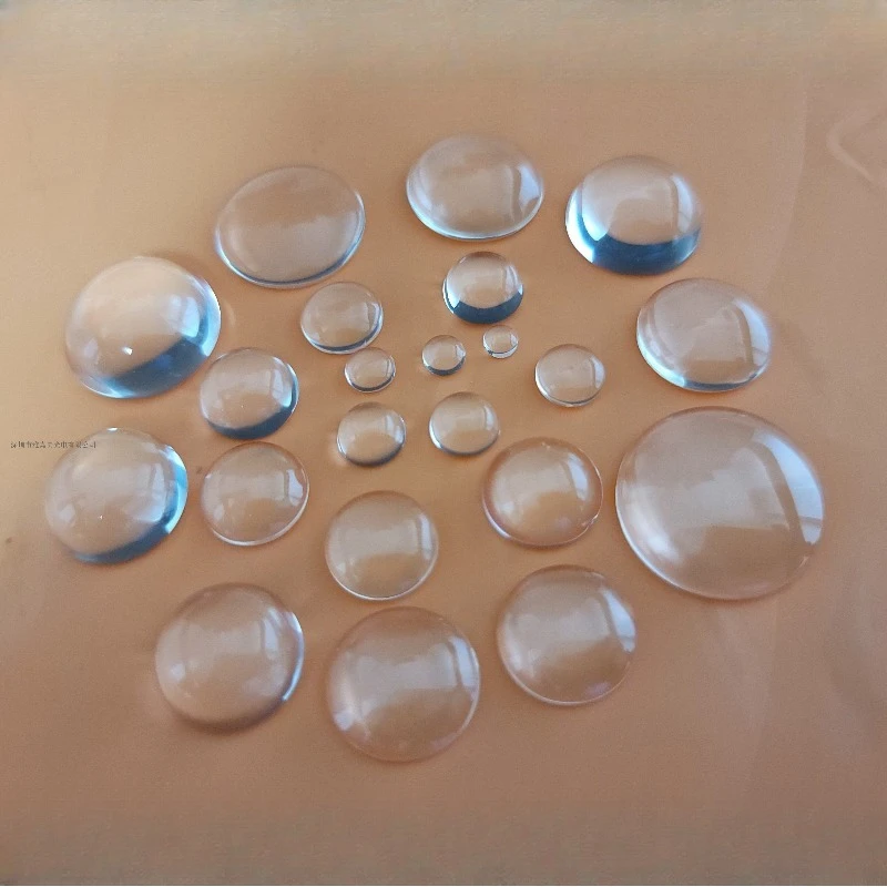 10PCS LED 유리 볼록 렌즈 직경 6/8/10/11.6/11.8/12MM 프로젝터 카..