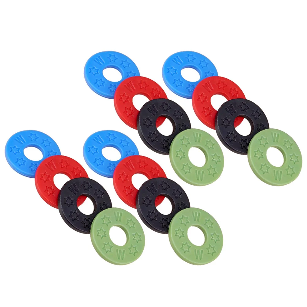 

16pcs Guitar Strap Locks Non-slip Guitar Protector Replacement Bass Strap Silicone Locks