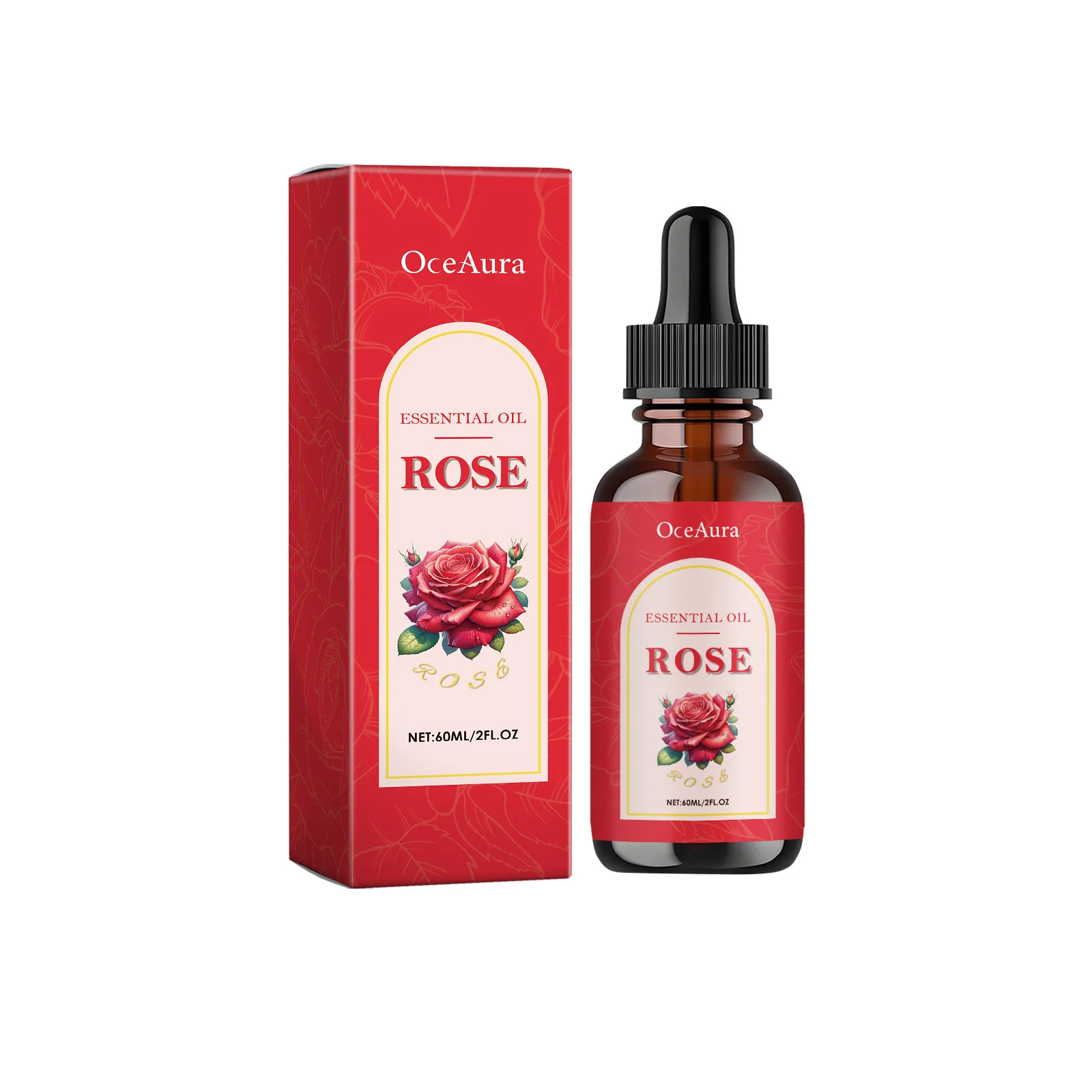 Rose Moisturizing Essential Oil - Deep Nourishment, Hydrates Skin, Relieves Dryness & Locks in Moisture