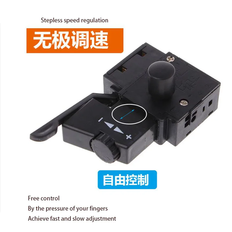 Hand Drill Speed Switch Accessories Positive And Negative Stepless Speed Change FA2-6/1BEK Modified 250V 6A