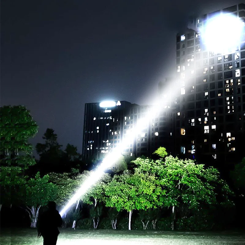 Most Powerful 100W Led Flashlight Type-c Rechargeable Torch Built-in 5000 Battery Zoom Spotlight Flashlight Super Bright Lantren 3