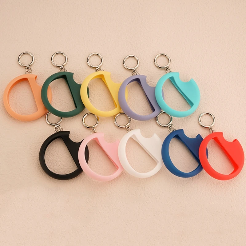 

1PC 25ml Plastic Round Keychain Card Spray Perfume Bottle Portable Travel Empty Refillable Cosmetic Tool