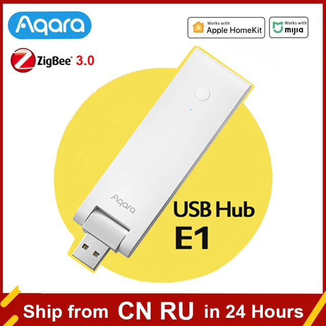Aqara Smart Hub E1 (2.4 GHz Wi-Fi Required), Powered by USB-A, Small Size,  Zigbee 3.0, Supports HomeKit, Alexa, Google Assistant, IFTTT