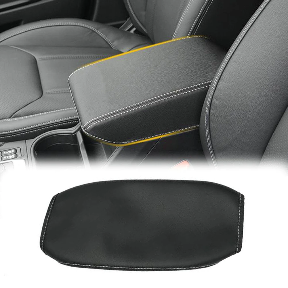 

1x For Forester 2019-2023 Black Center Console Lid Armrest Cover Trim Leather Car Interior Replacement Parts & Accessories