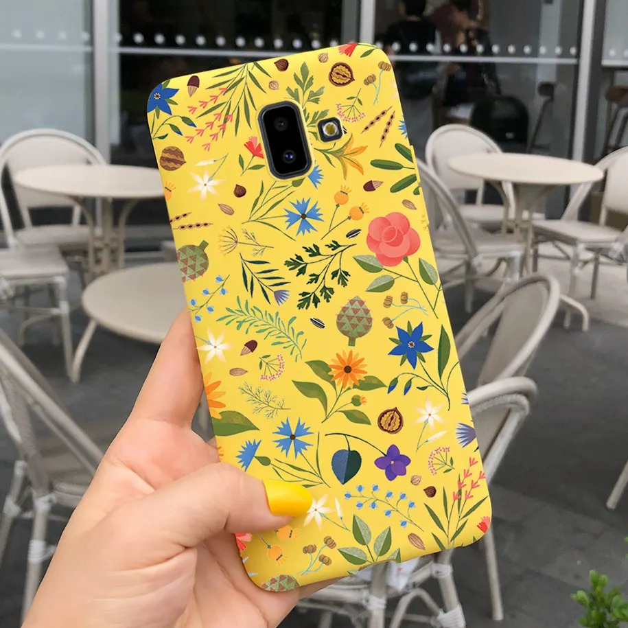 Butterfly Design Soft Protective Phone Case Bumper for Samsung Galaxy J6 Plus