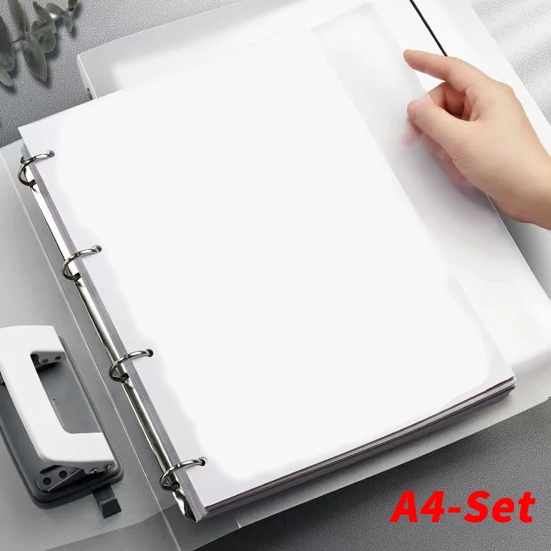 Multi-functional A4 File Binder 4-ring 2-ring A4 Binder Office Document  Folder 