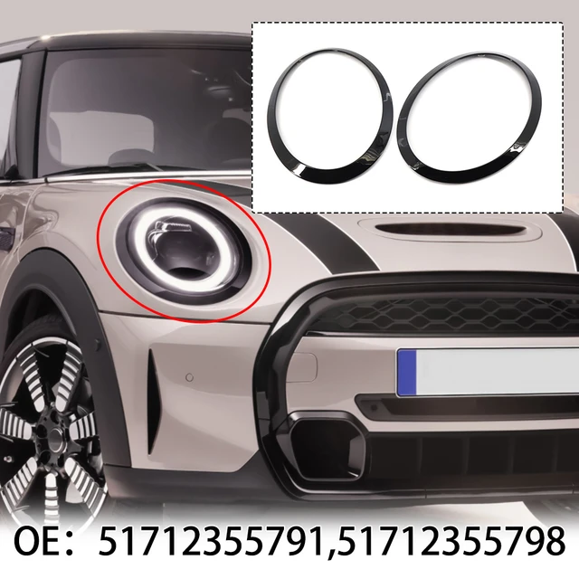 2X Scheinwerfer Rahmen Für BMW Für MINI COOPER F55 F56 F57/R55 07