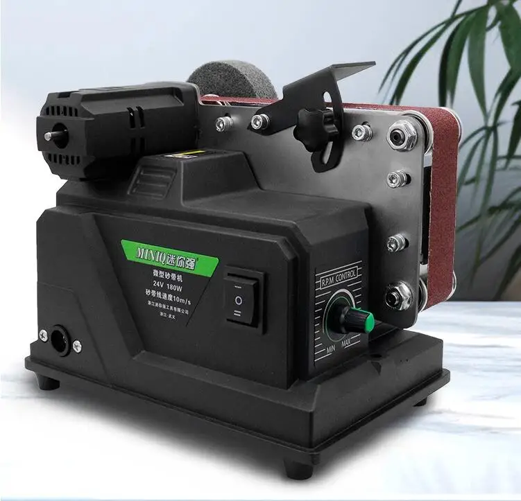 180W Electric Sander With 10pcs 533*30mm Sanding Belts, Suitable For 18V Battery