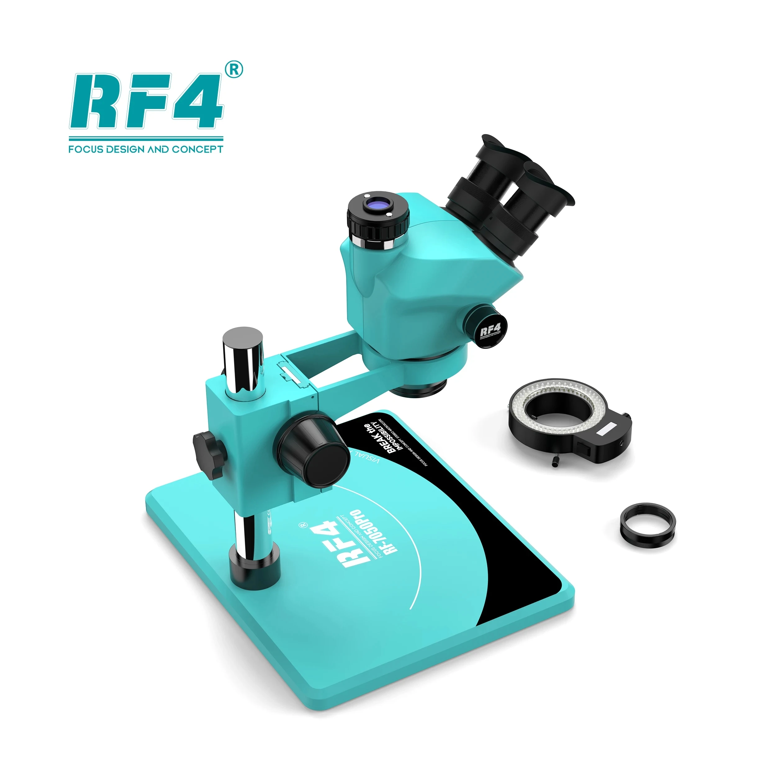 RF4 새로운 업그레이드 현미경 6 기어 정확하게 7-50X 배율 줌 삼안 RF-7050PRO 영역을 시각화하는 기능을 잠급니다.