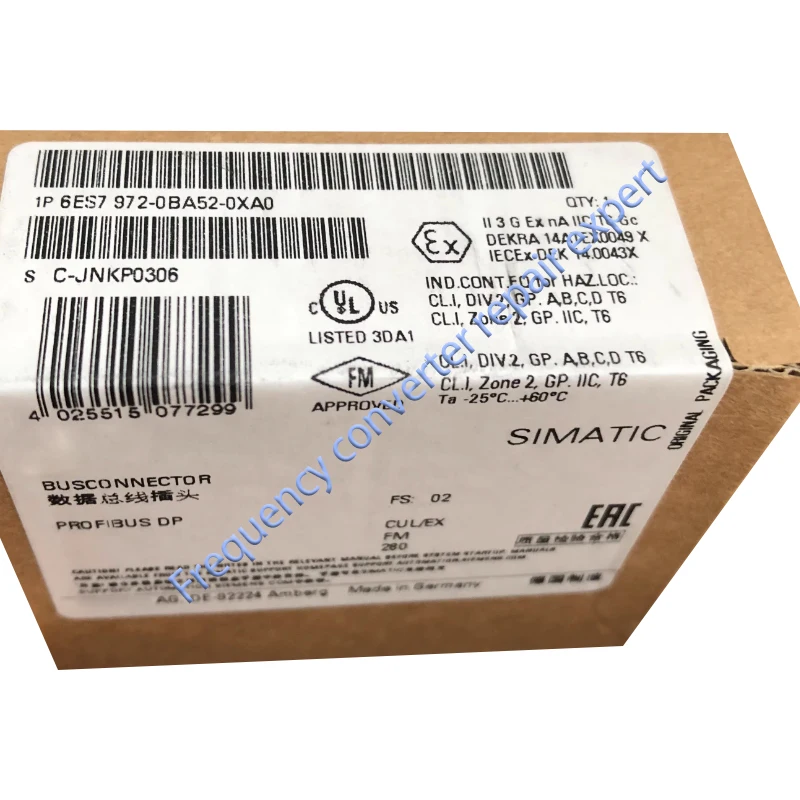 

6ES7 972-0BA52-0XA0 6ES7972-0BA52-0XA0 оригинальный заводской агент, новый оригинал