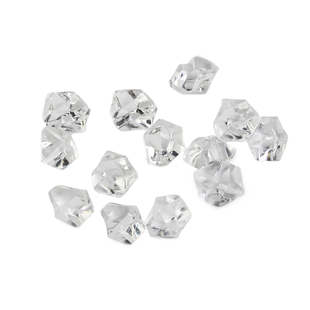 

Accessories Wedding Party Supplies Acrylic Ice Rock Ornaments Decoration 1000 pcs/set Crystal Stones Transparent