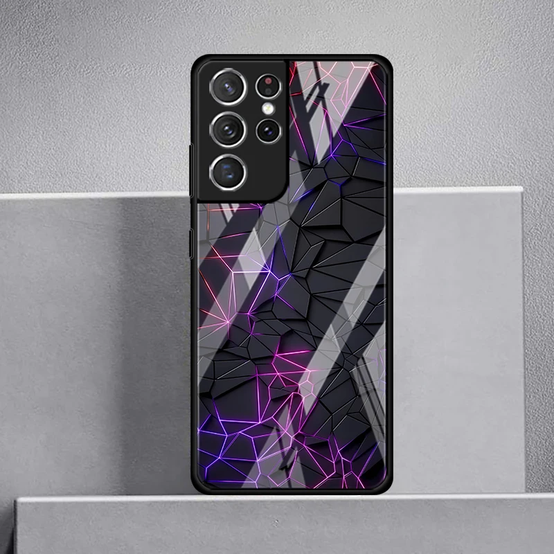 Elegant Blue Gradient Glass Phone Cover Case