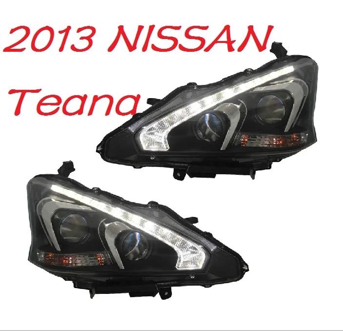 

2pcs car Head light For Teana Headlights 2013~2015year Altima titan headlight Bi-Xenon Beam Fog lights angel eyes Auto