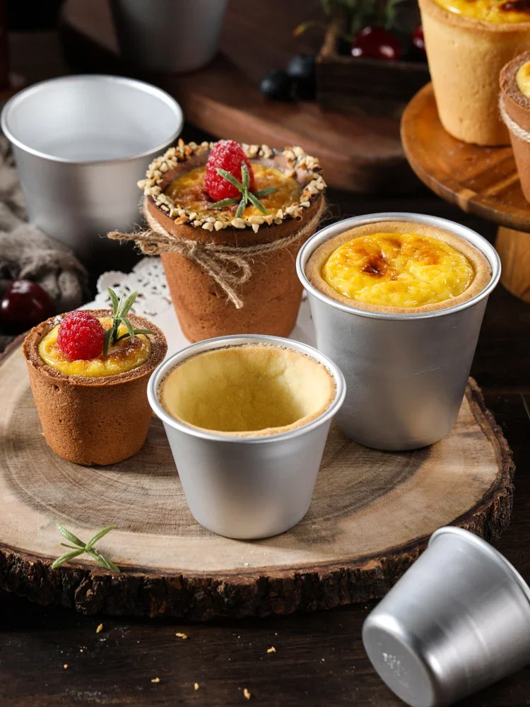 

5pcs/lot optional size pastry pudding mold Decorating tool baking cups metal aluminum baking form mould