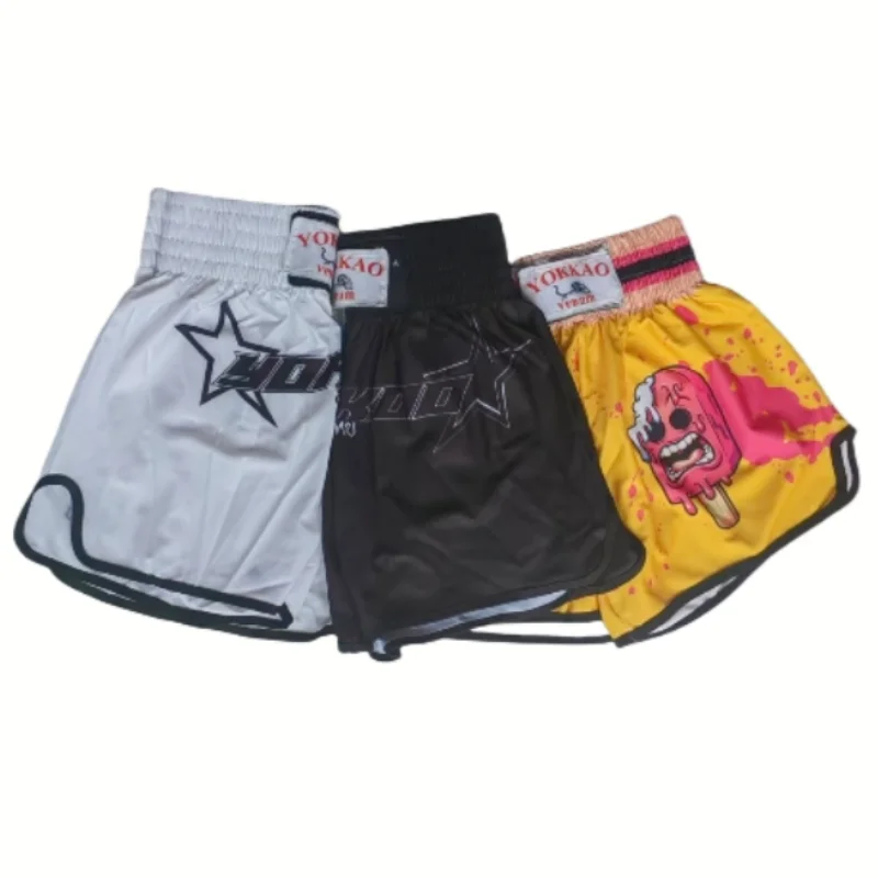 Boxing shorts, combat training, fitness gym, running training, speed drying, Sanda, Muay Thai shorts
