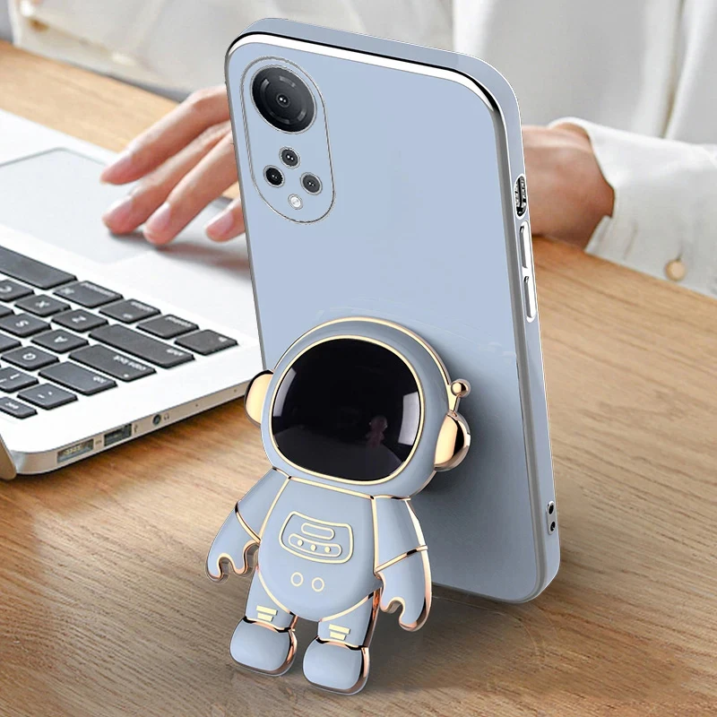 Étui avec support d'astronaute pour Huawei Honor 90 80 70 50 20 20S 10i V30 V40 9X Pro X7 X7A X8 X8A X9 X9A Y7A Y9S avec lanière_voghion.com