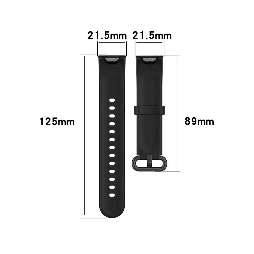 Silicone Strap Replacement Band for Smartwatch - Universal Fit, Durable and Comfortable Design