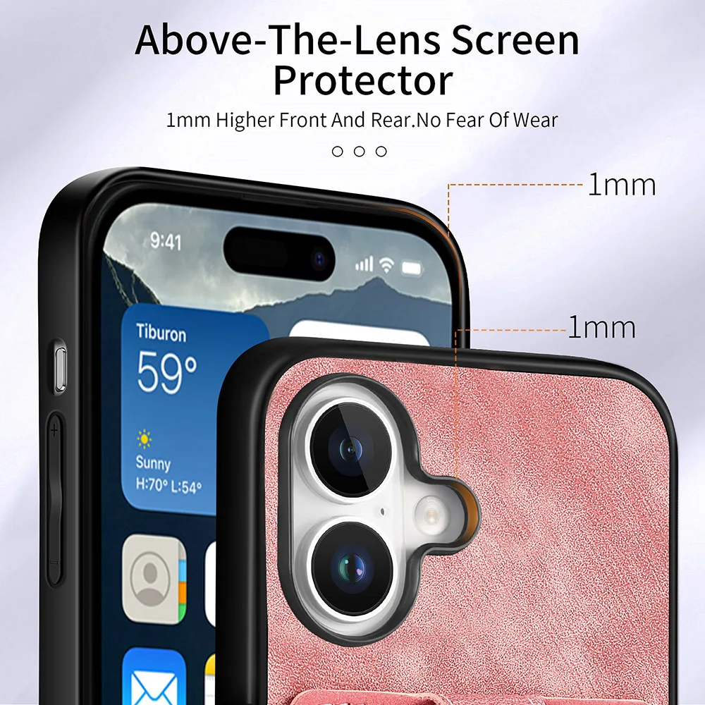 Slim Protective Ring Card Holder Phone Case Back Cover