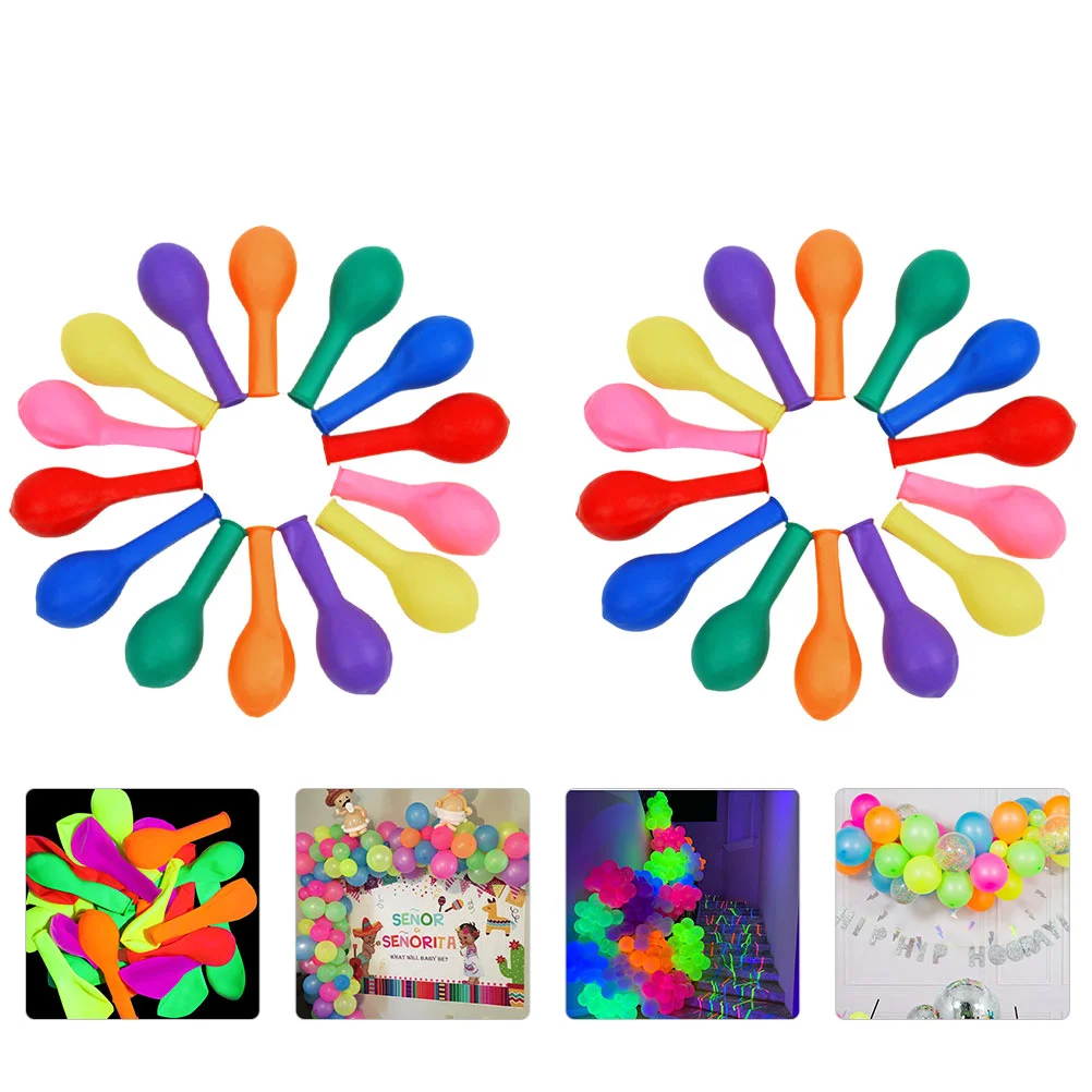

50Pcs Colorful Latex Balloons Night Light Luminous Balloons Party Decors