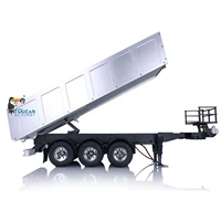 KIT 1/14 RC Dump Truck Trailer Metal Plastic Set Tipper Mechanism Dump Lorry Tractor Model Toys with Motor ToucanHobby TH01029 1