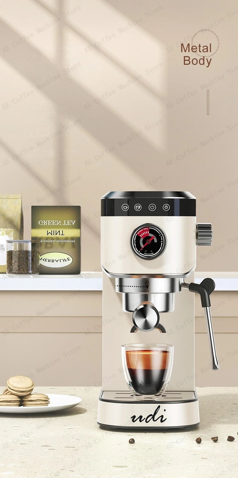 Description Picture 4 of itemSemi-automatic Espresso Machine Simple Control Panel Constant Temperature Extraction Coffee Machine Beginner Espresso Machine
