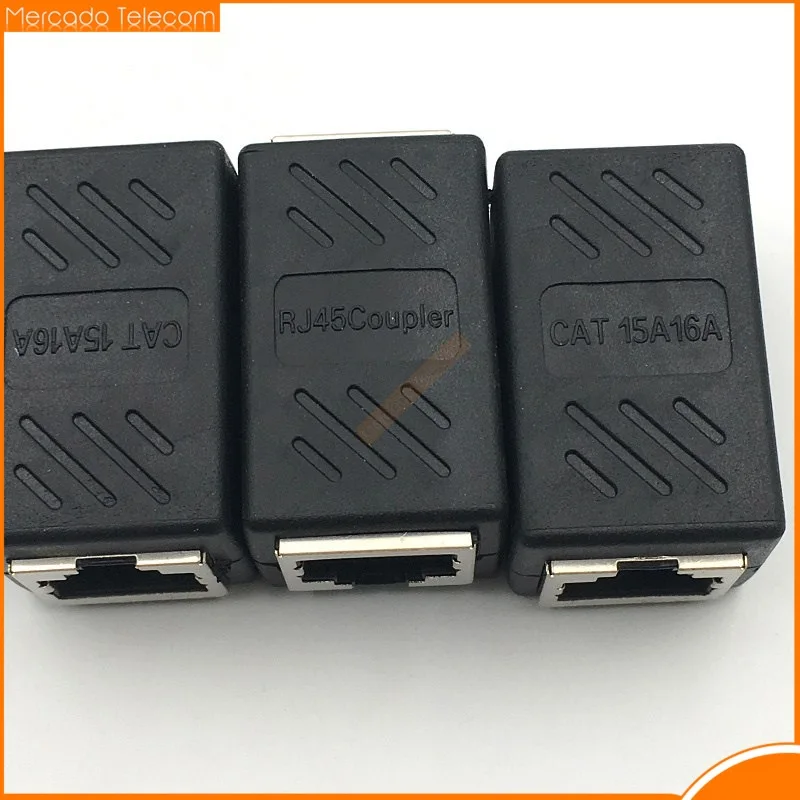 10pcs/lot Ethernet Cable Extender, RJ45 cat 5 cat 6 Coupler, Extender Connector-Ethernet Coupler Female to Female