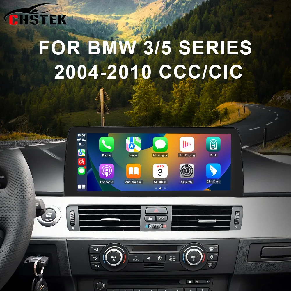 

Автомобильный радиоприемник CHSTEK, 12,3 дюйма, Android 13, Bluetooth, Wi-Fi, для BMW серий 3/5, E90, E91, E92, E93, E60, E61, 2004-2010, CCC/CIC