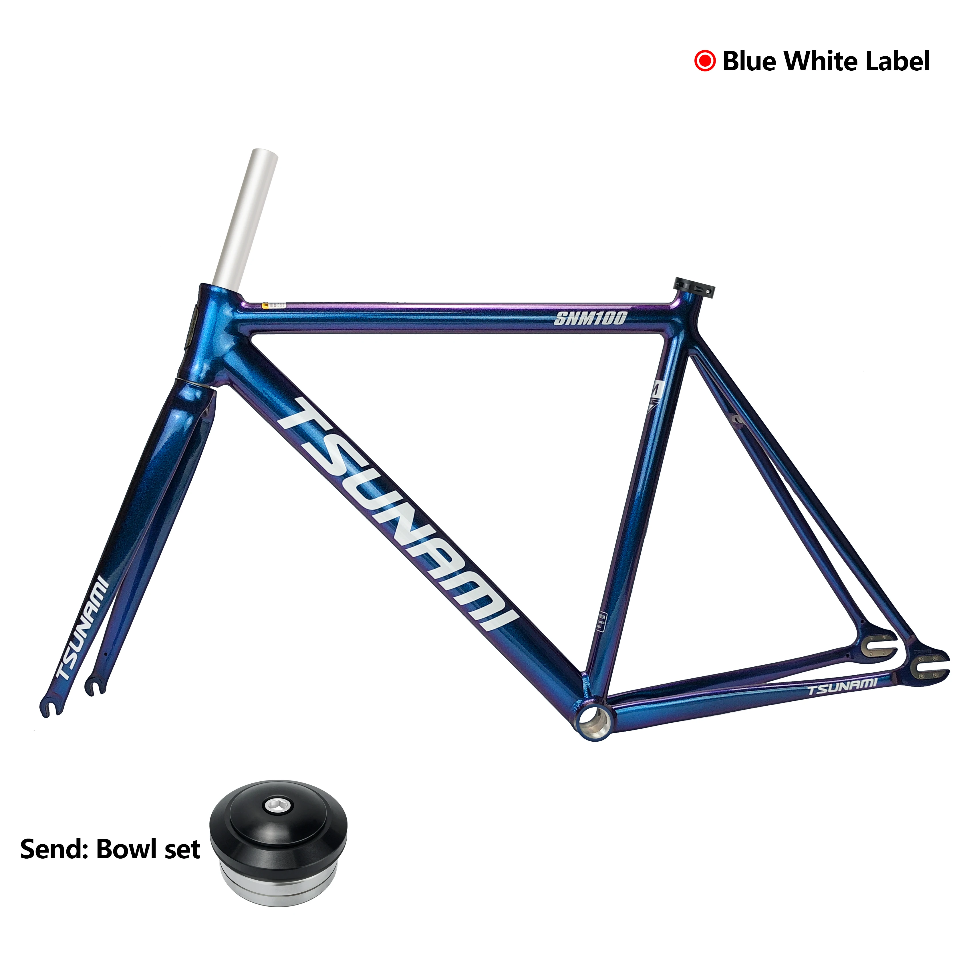 TSUNAMI SNM100 フレームセット 700C アルミ製 ピストバイク キャリア