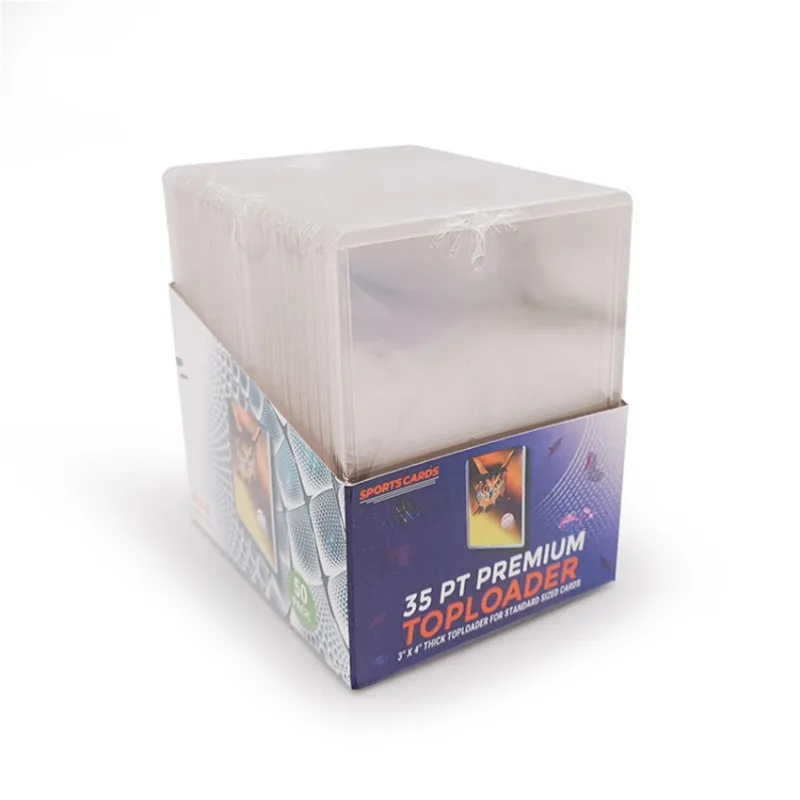 25Pcs Transparent PVC Toploader Protective Sleeve for Collectible Basketball Sports Cards Game Kpop Idol Card Holder 6