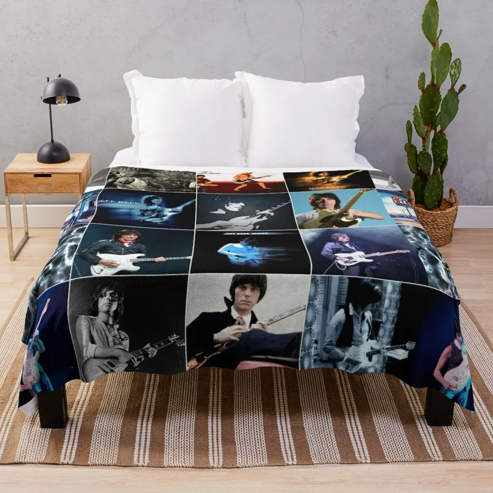 

Jeff Beck English guitarist Mix Version Ultimate Mural / Collage Edit Fan Art - 1 Throw Blanket Flannel Fabric Blankets