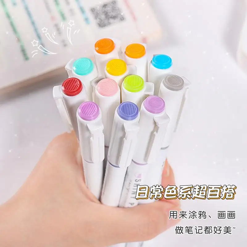 Highlighter Markers Glitter Highlighter Versatile Markers Safe Odorless Cute Safe Markers For Notes Drawings Diaries Calendars