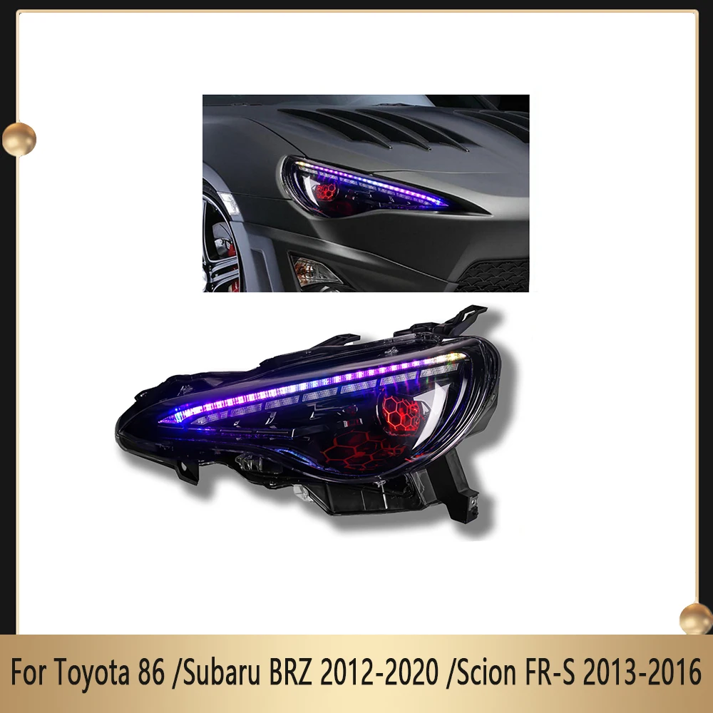 

RGB DHL Headlight For Toyota 86 2012-2020 /Subaru BRZ 2012-2020 /Scion FR-S 2013-2016 Car LED Sequential Turning Headlamp