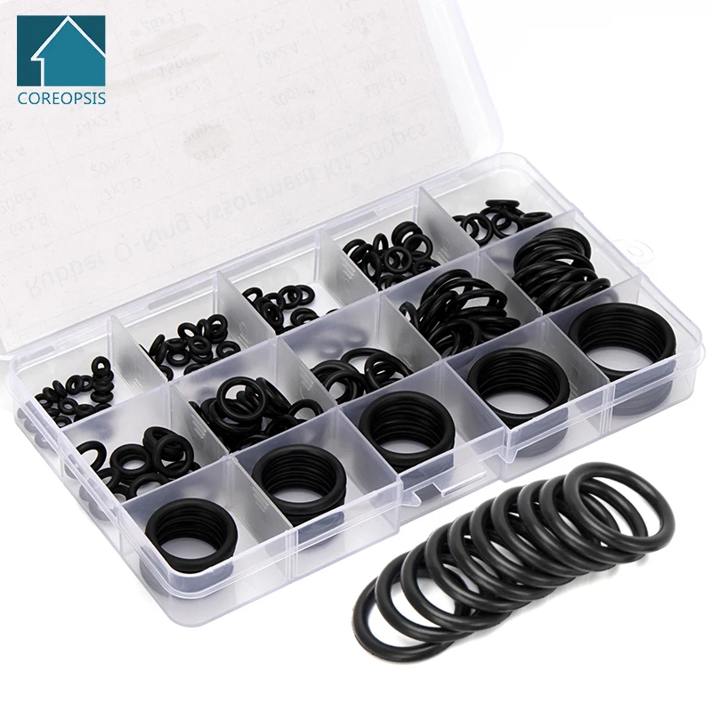 150pcs PCP Paintball Airsoft NBR Rubber Gasket Replacements Sealing O-rings Kit OD 6mm-30mm Millimeters CS 1mm 1.5mm 1.9mm 2.4mm