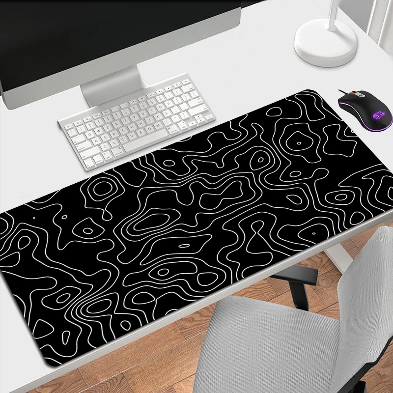 

Computer Mouse Pad Gamer Strata Liquid Mousepad 900x400 XXL Black & White Large Mouse Mat Mause Carpet PC Desk Mat Keyboard Pad