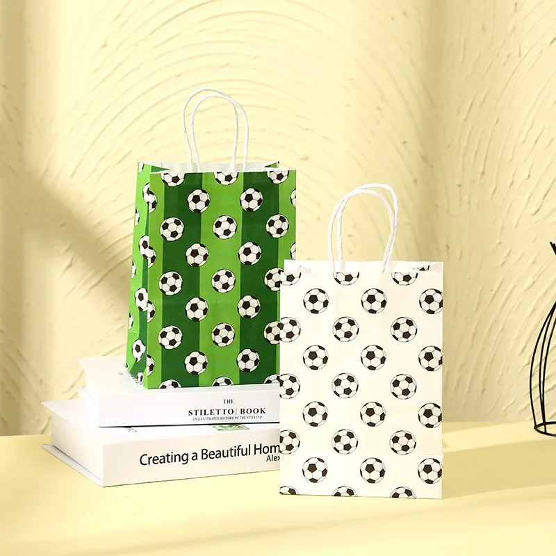 Creative Football Gift Bag Kraft Paper Bag Sports Party Gift Packaging
