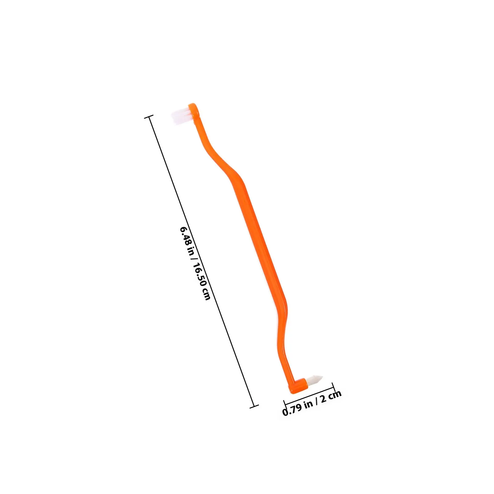 4Pcs 양방향 치간 칫솔 컴팩트 인체공학적 디자인 교정기용 테이퍼형 브러시 치아 틀니 청소 구강 관리 여행용