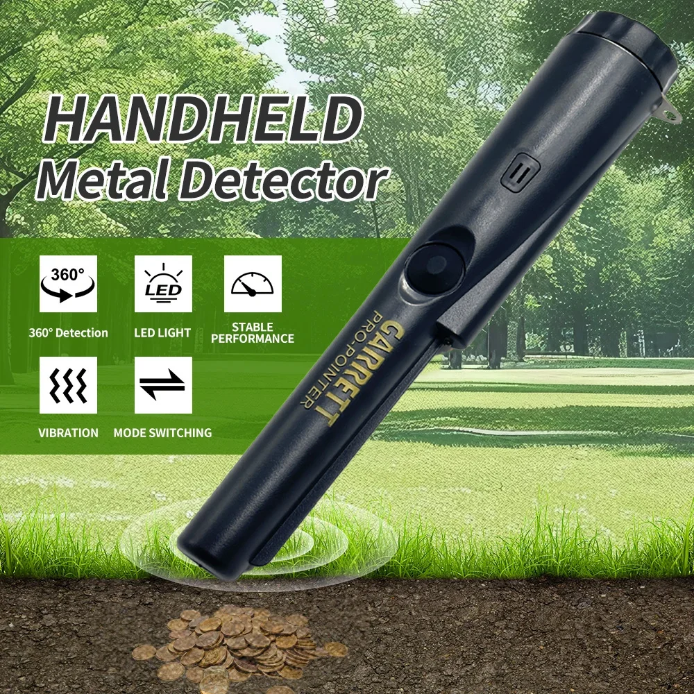 Metal Detector NEW Upgraded High-precision Hand-held Positioning Rod Outdoor Detector Waterproof Underground Treasure Hunter