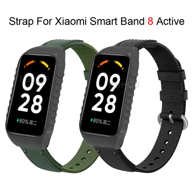 Nylon Canvas Replacement Strap For Xiaomi Smart Band 8 Active Bracelet For Mi  Band 8 Active Wristband Correa Accessories - AliExpress