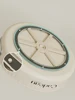 1pcs，Creamy White Rotatable Round  Tray Countertop Multi Purpose organizer Tray Rotating shelf 6